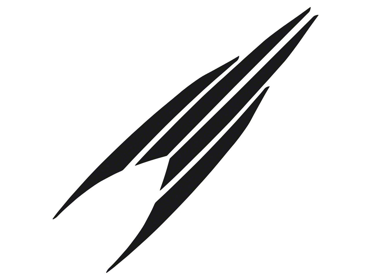 SEC10 Hash Marks; Gloss Black (20-26 Corvette C8)