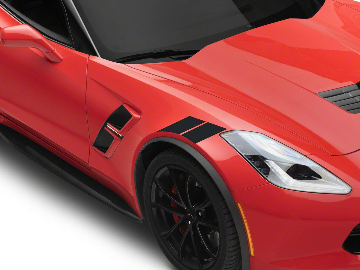SEC10 Hash Marks; Matte Black (05-13 Corvette C6)