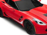 SEC10 Side Accent Decals; Silver (14-19 Corvette C7)