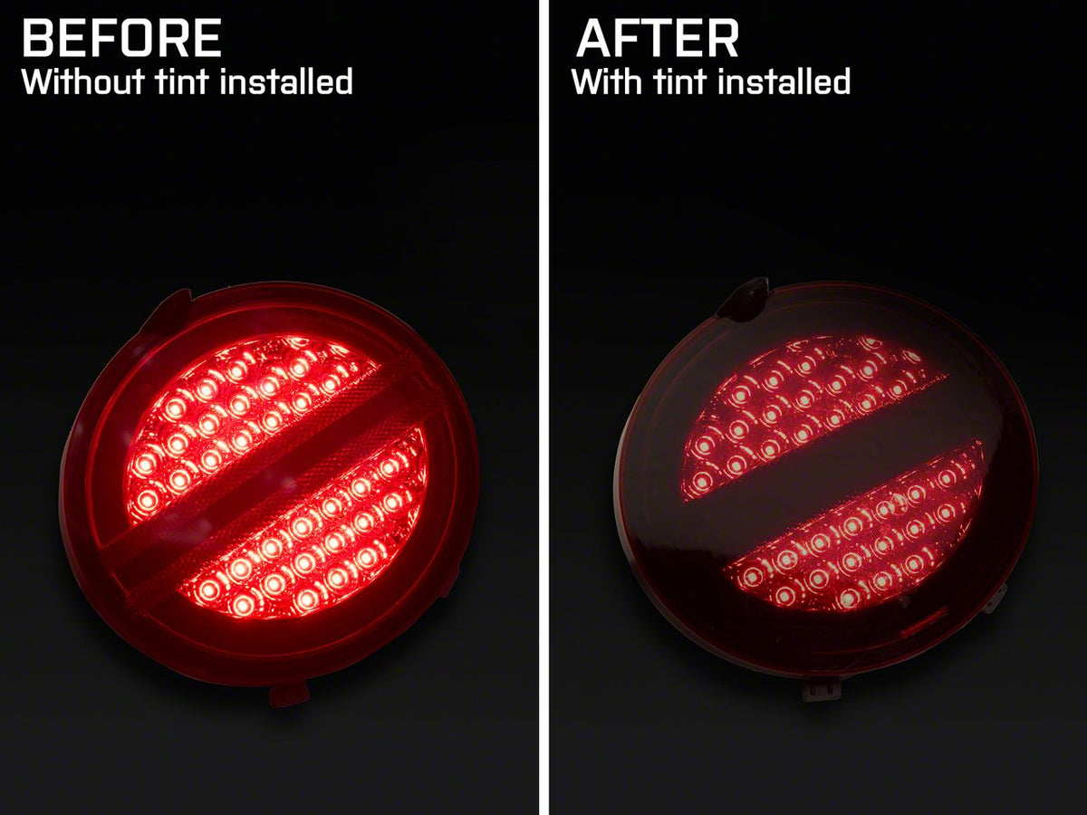 SEC10 Tail Light Tint; Smoked (97-04 Corvette C5)