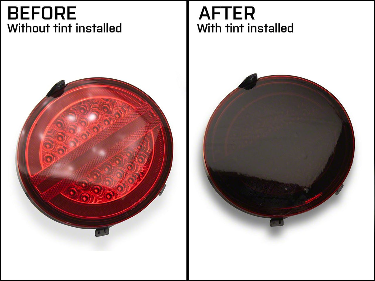 SEC10 Tail Light Tint; Smoked (97-04 Corvette C5)
