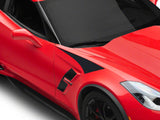 SEC10 Upper Fender Accent Decals; Matte Black (14-19 Corvette C7)