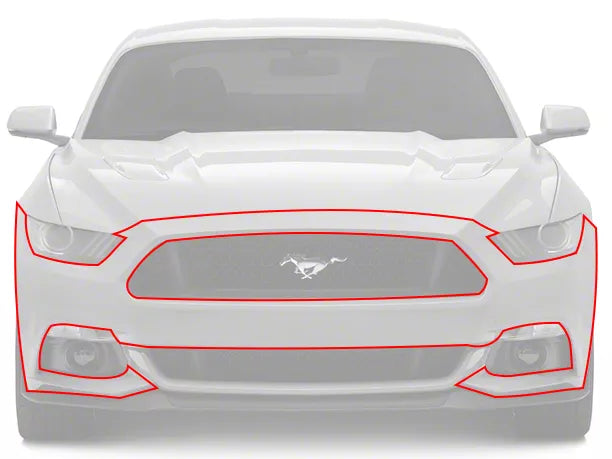 SEC10 Front Bumper Paint Protection Film (15-17 Mustang GT, EcoBoost, V6)