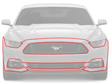 SEC10 Front Bumper Paint Protection Film; Full (15-17 Mustang GT, EcoBoost, V6)