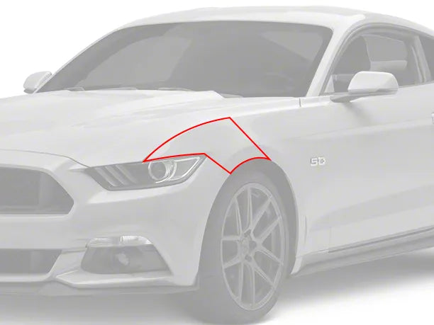 SEC10 Front Fender Paint Protection Film (15-17 Mustang GT, EcoBoost, V6)