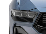 SEC10 Below Headlight Accent Decal; Gloss Black (24-26 Mustang, Excluding Dark Horse)