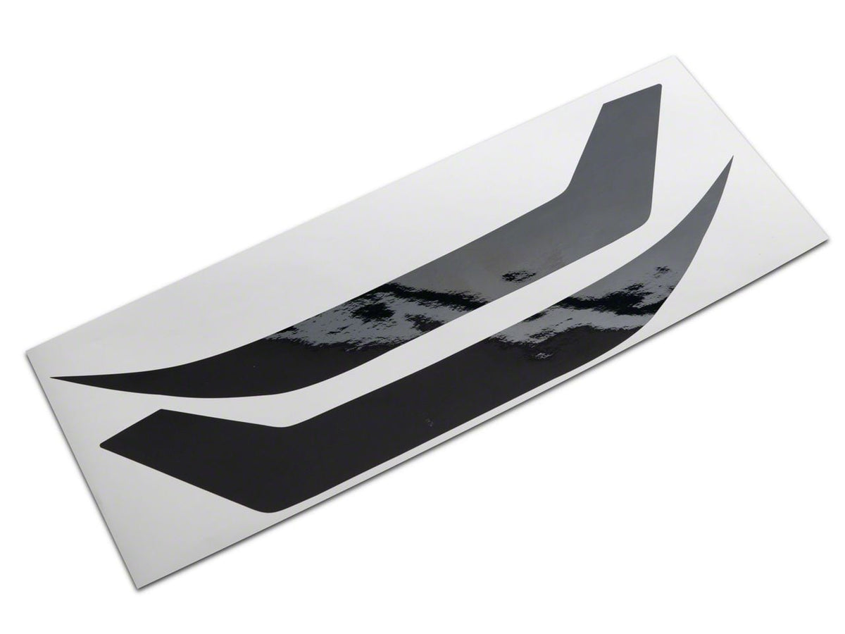 SEC10 Below Headlight Accent Decal; Gloss Black (24-26 Mustang, Excluding Dark Horse)