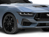 SEC10 Below Headlight Accent Decal; Matte Black (24-26 Mustang GT, EcoBoost)