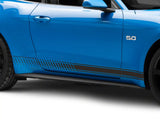 SEC10 Dashed Rocker Stripes; Matte Black (Universal; Some Adaptation May Be Required)