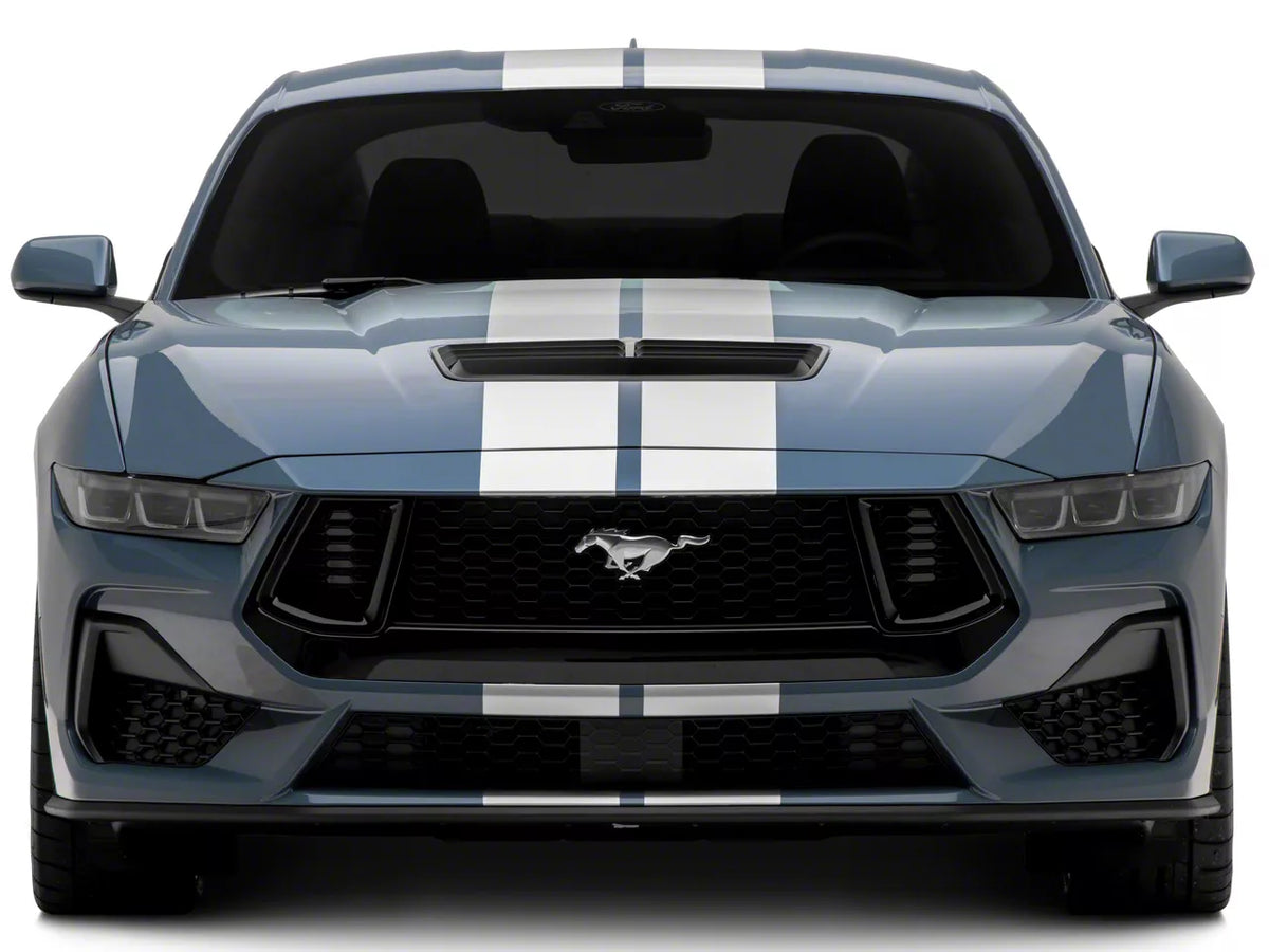 SEC10 Lemans Stripes; Silver; 8-Inch (24-26 Mustang)