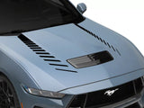 SEC10 Performance Hood Stripes; Matte Black (24-26 Mustang)