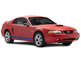 SEC10 Plain Rocker Stripes; Blue (99-04 Mustang)