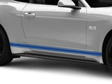 SEC10 Plain Rocker Stripes; Blue (15-26 Mustang)