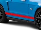 SEC10 Plain Rocker Stripes; Red (10-14 Mustang)