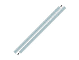 SEC10 Plain Rocker Stripes; Silver (10-14 Mustang)