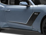 SEC10 Side Stripes; Black and Silver (24-26 Mustang)
