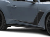 SEC10 Side Stripes wih Pin Stripe; Gloss Black (24-26 Mustang)