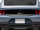 SEC10 Upper and Lower Decklid Panel Decal; Gloss Black (24-26 Mustang)