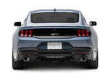 SEC10 Upper and Lower Decklid Panel Decal; Gloss Black (24-26 Mustang)