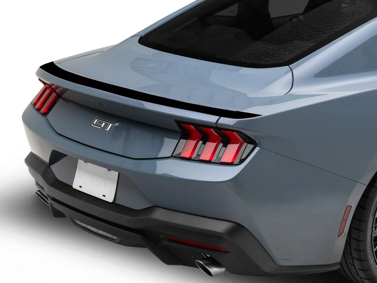 SEC10 Upper Rear Deck Decal; Gloss Black (24-26 Mustang)
