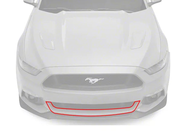 SEC10 Front Bumper Paint Protection Film; Bottom (15-17 Mustang GT, EcoBoost, V6)