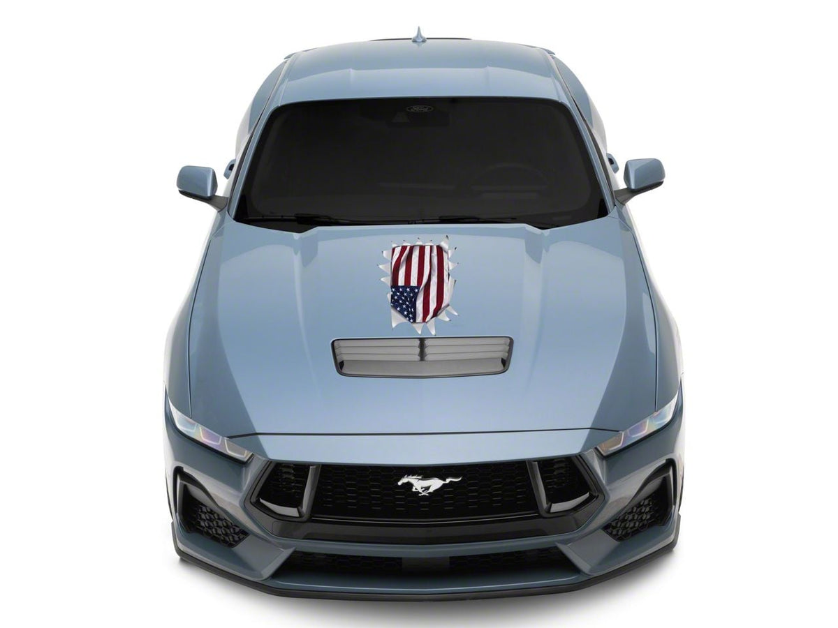 SEC10 Flag Explode Hood Printed Decal (Universal; Some Adaptation May Be Required)