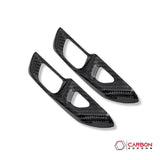 C8 Corvette Real Carbon Fiber Door Lock Trim Covers | Interior Upgrade (2020–2026)