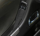 [Set] Carbon Fiber Door Window Switch Panel Overlay for Chevrolet Camaro 2010-2015