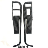 [Set] Carbon Fiber Door Window Switch Panel Overlay for Chevrolet Camaro 2010-2015