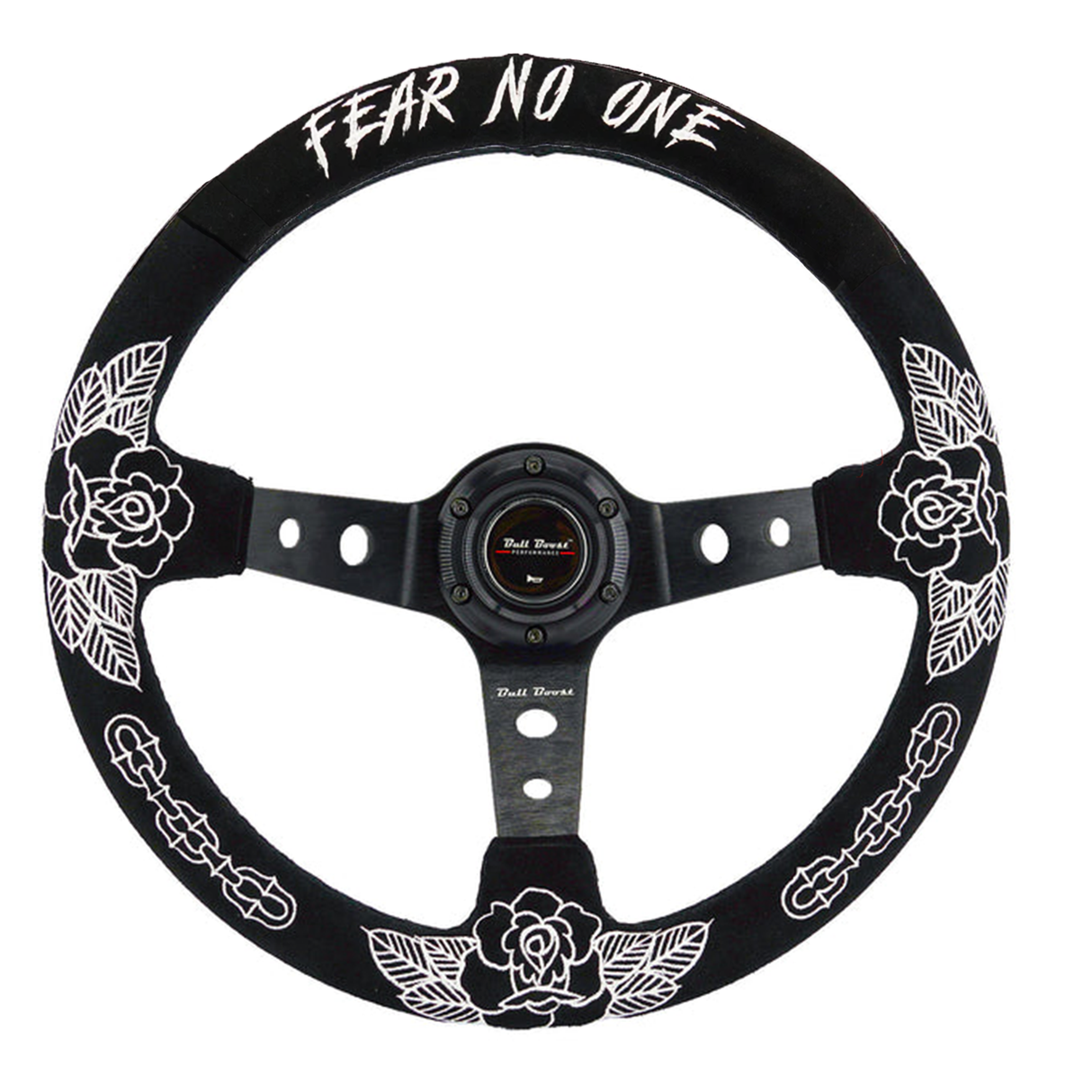 BW Rose Deep Dish Steering Wheel + Short Hub Adapter Kit For Honda Acura