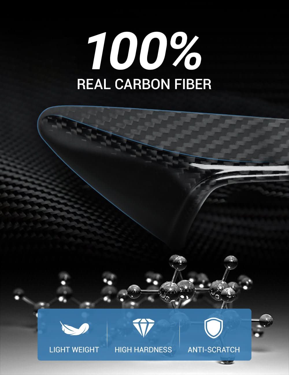 Side Camera Turn Signal Cover for Model 3/S/Y/X - Carbon Fiber Exterior Mods