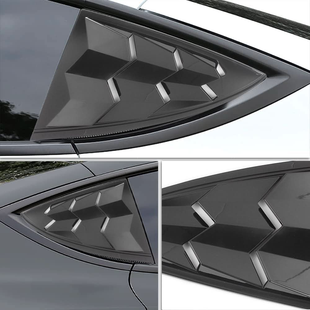 Rear Side Window Louvers Trim for Tesla Model 3 [2 PCS]
