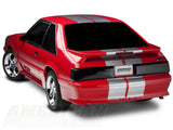 SEC10 GT500 Style Stripes; Silver; 10-Inch (79-93 Mustang)