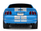 SEC10 GT500 Style Stripes; Silver; 10-Inch (94-04 Mustang)