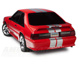 SEC10 Lemans Stripes; Silver; 8-Inch (79-93 Mustang)