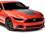 SEC10 Hood Decal; Silver (15-17 Mustang GT, EcoBoost, V6)