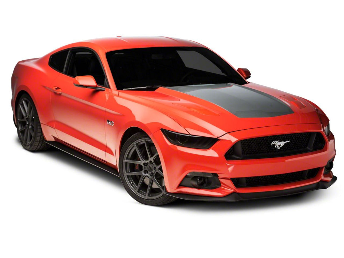 SEC10 Hood Decal; Silver (15-17 Mustang GT, EcoBoost, V6)
