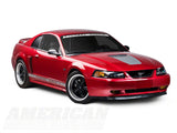 SEC10 Hood Decal; Silver (99-04 Mustang GT; 99-02 Mustang V6)