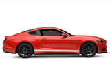 SEC10 Rocker Stripes; Silver (15-23 Mustang)