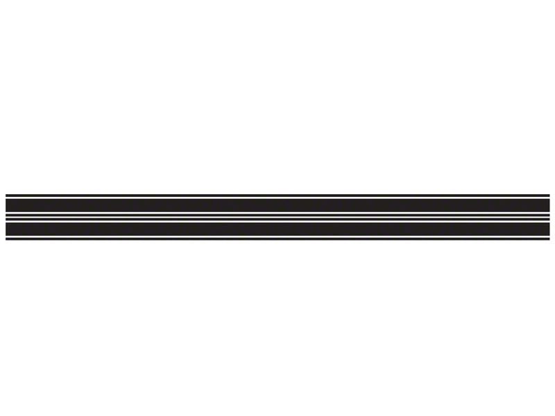 SEC10 Rocker Stripes; Silver (79-93 Mustang)