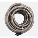10AN/8AN/6AN Fitting Stainless Steel Braided Oil Fuel Hose Line Kit 5Feet Silver