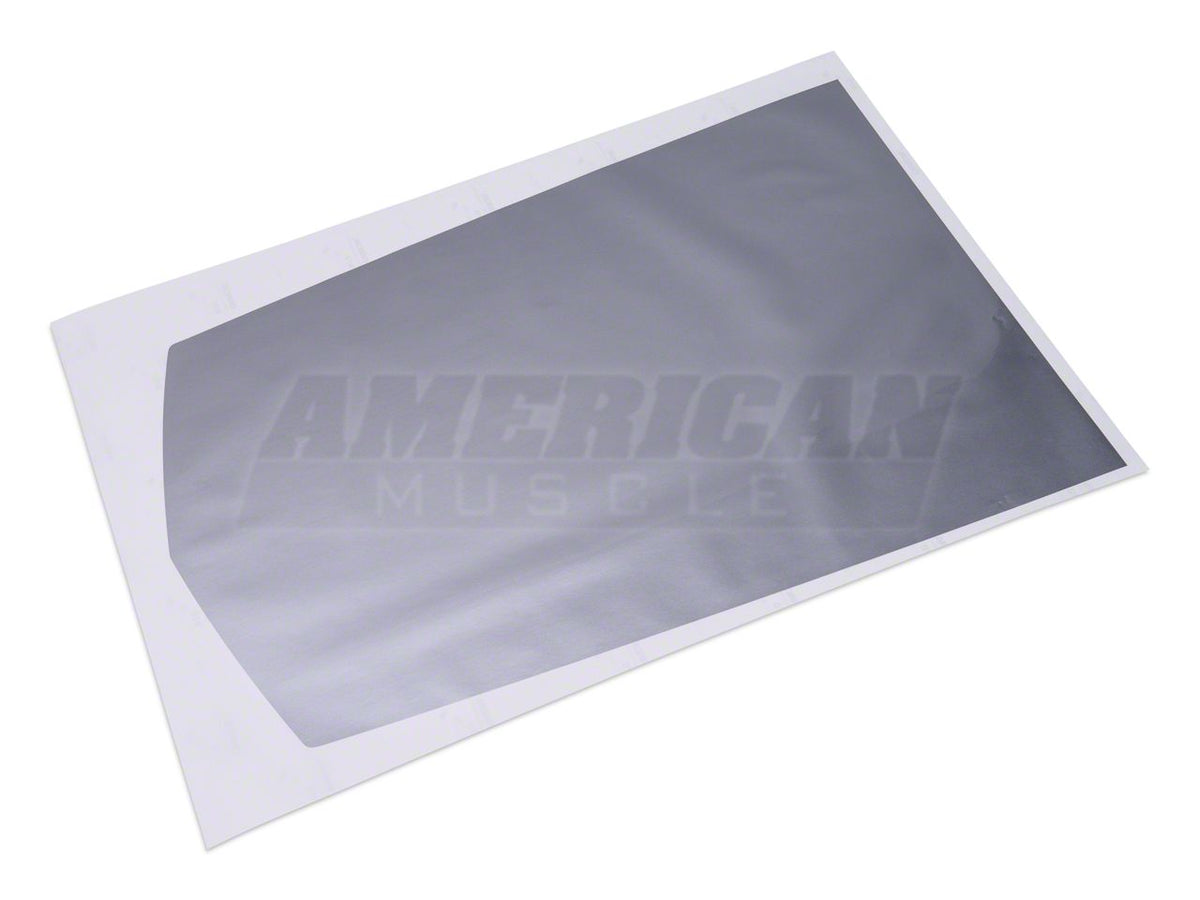 SEC10 Single Hood Stripe; Silver (10-12 Mustang GT, V6)