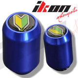 Blue M12X1.75MM Thread MT Manual MUG Gear Shift Knob & BD Emblem
