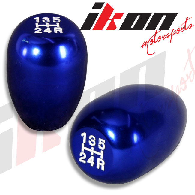 M8X1.25MM Manual Transmission T-R Gear Style Blue Shift Knob Aluminum