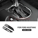 Carbon Fiber Automatic Gear Shift Bezel Cover for Mustang 2015-2023