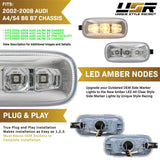 2002-2008 Audi A4/S4/RS4 Smoke Amber LED Side Marker Lights