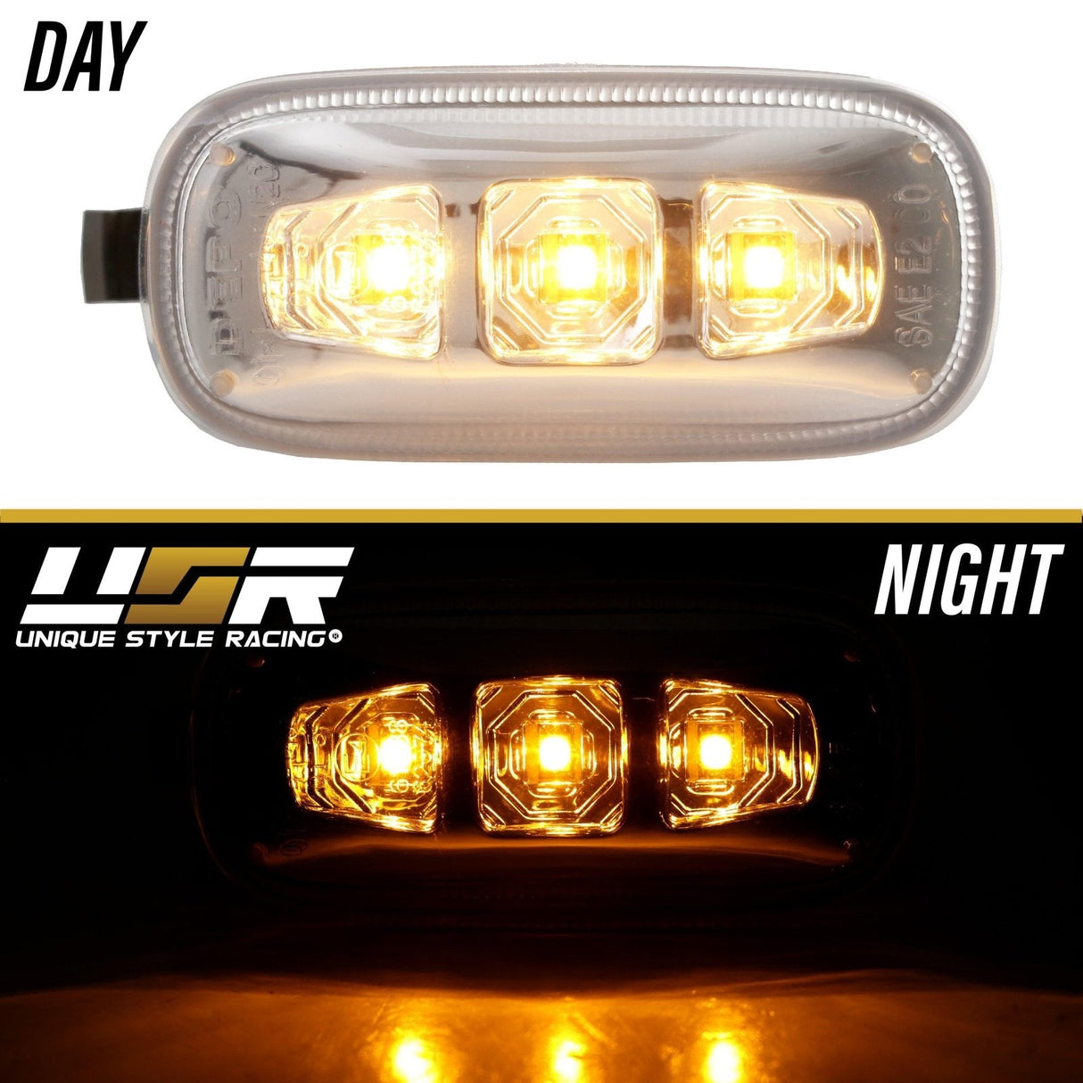2002-2008 Audi A4/S4/RS4 Smoke Amber LED Side Marker Lights