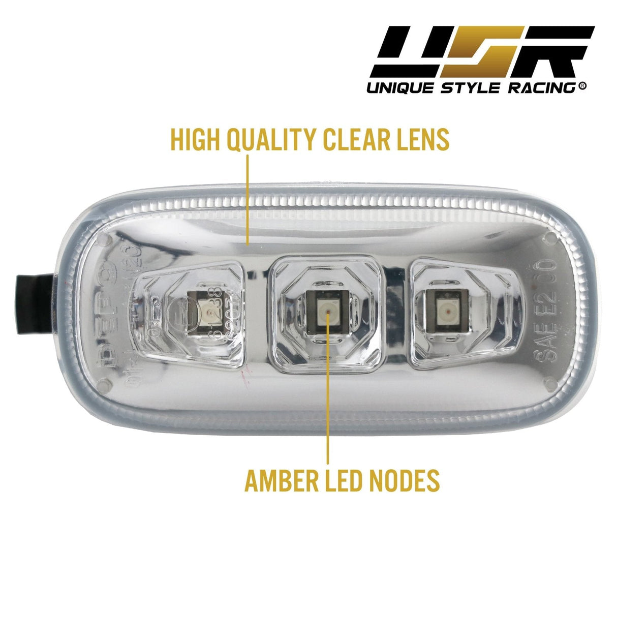 2002-2008 Audi A4/S4/RS4 Smoke Amber LED Side Marker Lights