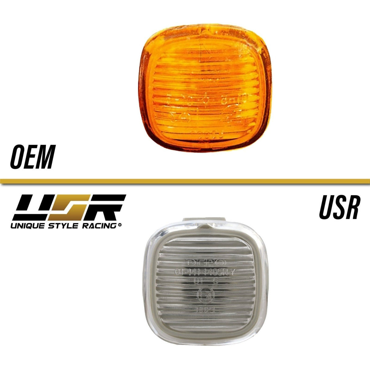 1996-1998 Audi A4 Smoke Side Marker Lights