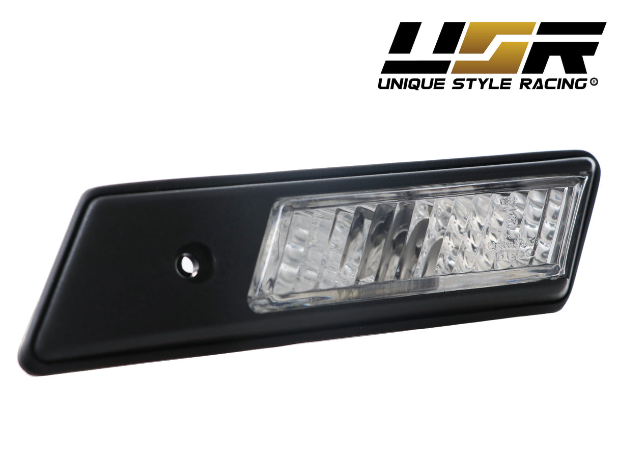 1992-1996 BMW E36 Black Trim Crystal Clear Side Marker Lights